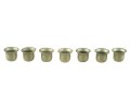 7 Branch Menorah, Two Tone Gold and Silver with Jerusalem Images  Height 8.6