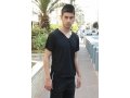 Mens T-shirt with Attached Kosher Tzitzit - Black