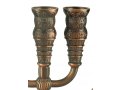 Seven Branch Bronze Menorah, Jerusalem Images - Choose 8.6 or 5.3 Height