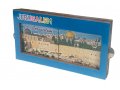 Wood Magnet with Slide-Open Sides - Colorful Jerusalem Wall and Dome of the Rock