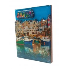 Wood and Epoxy Magnet, Gleaming 3-D Effect - Port of Jaffa