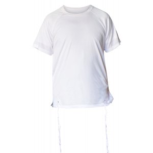 Dry-Fit T-Shirt with Kosher Tzitzit Attached - White