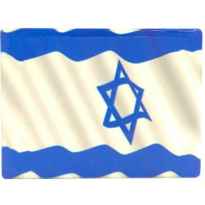 Blue and White Flag of Israel - Ceramic Magnet