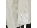 Acrylic Tallit Prayer Shawl with White and Silver Stripes - Talitania