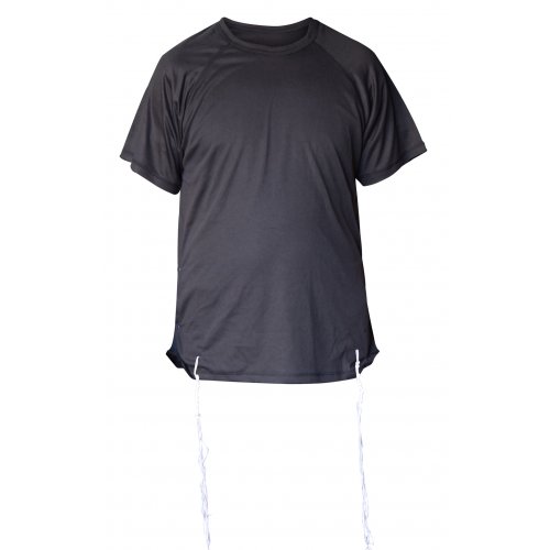 Adult Dry-Fit T-Shirt with Tzitzit Attached - Black