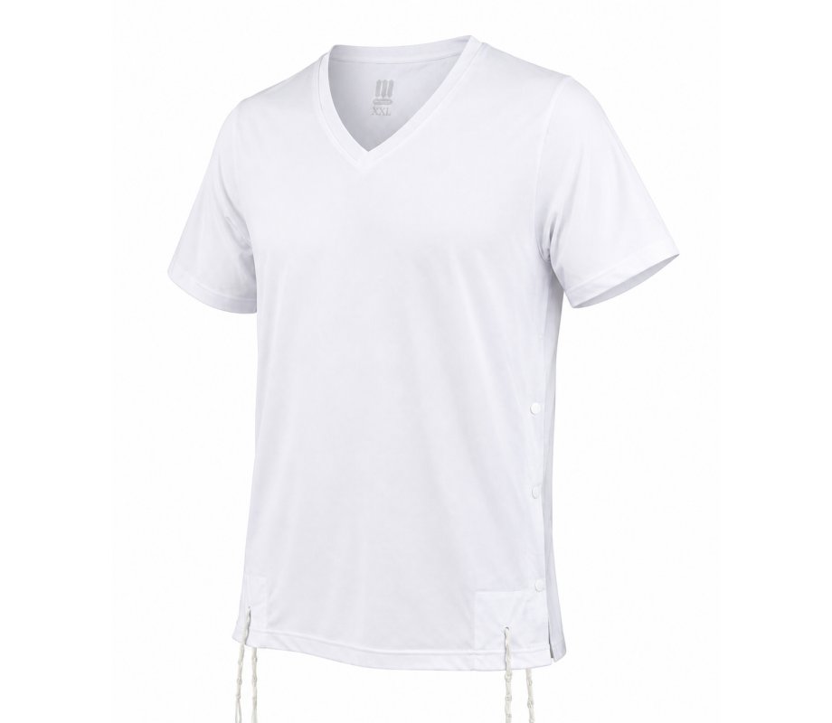 Adult Dry-Fit T-Shirt with Tzitzit Attached - White