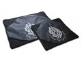 Black Faux Leather Tallit and Tefillin Bag Set, Embroidered - Breslev Flames