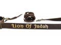 Custom Text Personalized Leather Shoulder Strap Carrying Yemenite Shofar Kudu Horn