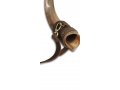 Custom Text Personalized Leather Shoulder Strap Carrying Yemenite Shofar Kudu Horn