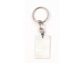 Dog Tag Key Ring with Jerusalem Images in Frame - Stainless Steel