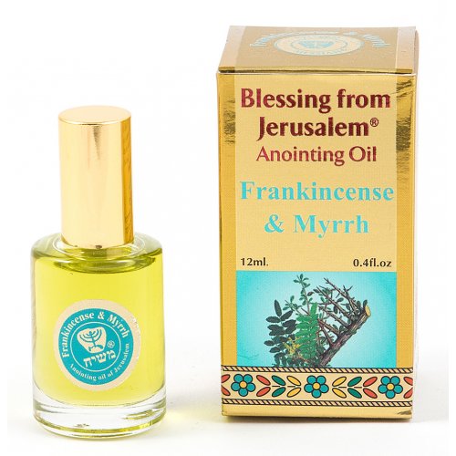 GOLD SERIES - Blessing from Jerusalem Frankincense & Myrrh Anointing Oil 0.4 fl.oz