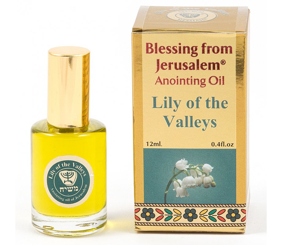GOLD SERIES - Blessing from Jerusalem Lily of the Valleys Anointing Oil 0.4 fl.oz