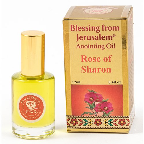 GOLD SERIES - Blessing from Jerusalem Rose of Sharon Anointing Oil 0.4 fl.oz