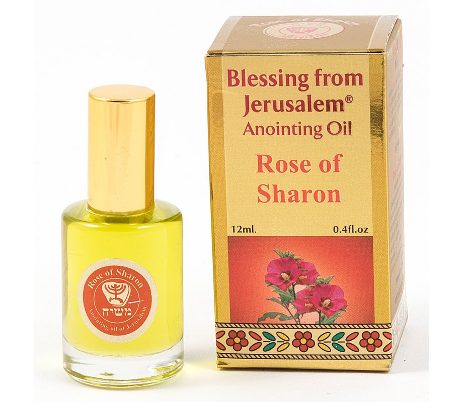 GOLD SERIES - Blessing from Jerusalem Rose of Sharon Anointing Oil 0.4 fl.oz