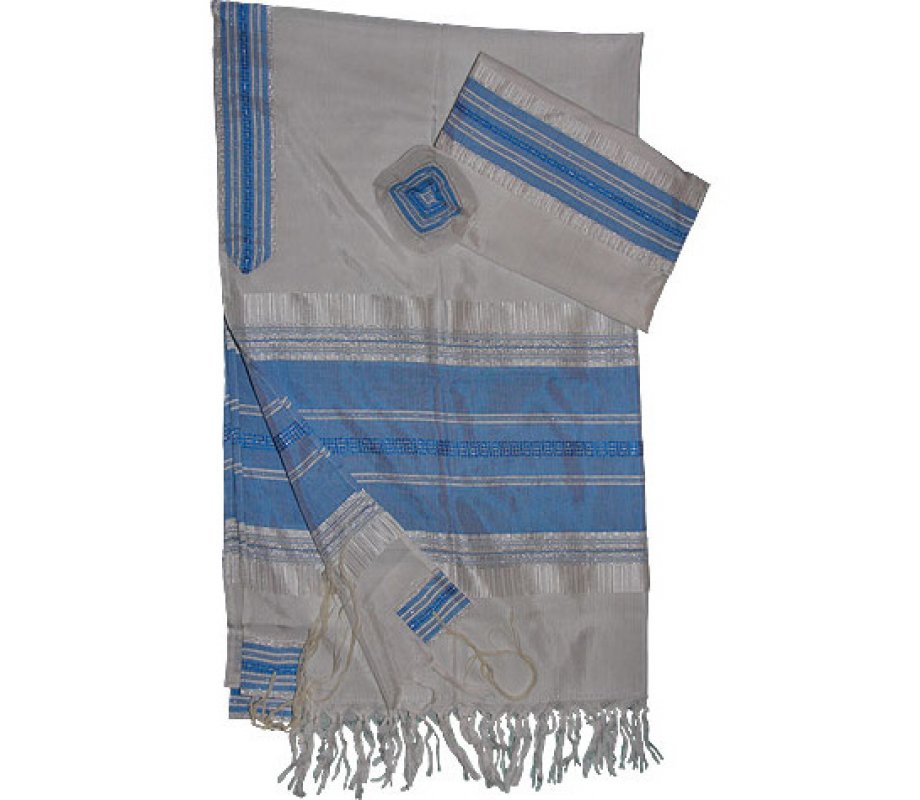 silk white shawl