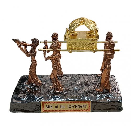 Image of Ark of Covenant Mishkan Carriers - Copper Color Metal