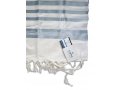 Lightweight Non-slip Prayer Shawl with Light Blue Stripes - Barak of Talitnia