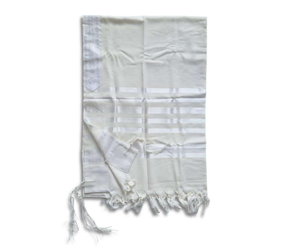 Wool Prima Tallit (Prayer Shawl) – Black, Religious Articles