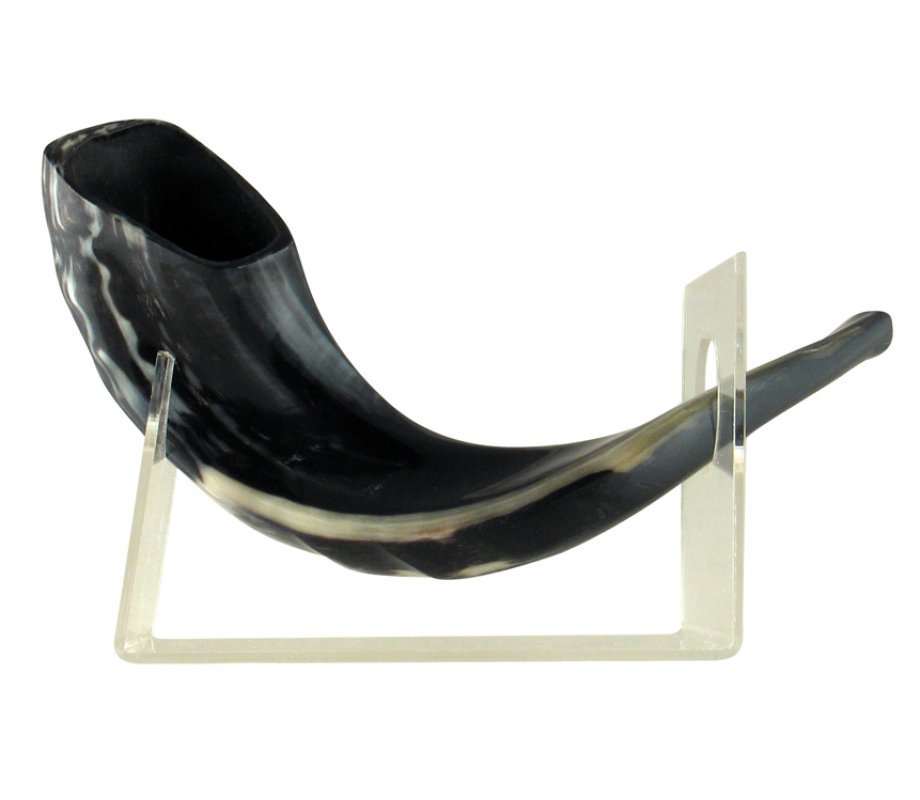 Lucite Shofar Stand for Small Ram Shofar Horn Length Up To 15 Inches