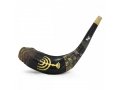 MYSHOFAR Hand Painted Rams Horn Shofar - Menorah, Western Wall and People in Prayer