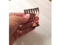 Miniature for Decoration Seven Branch Menorah, Copper  2.6 Inches Height