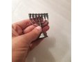 Miniature for Decoration Seven Branch Menorah, Pewter  2.6 Inches Height