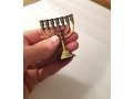 Miniature for Decoration Seven-Branch Menorah, Bronze  2.6 Inches Height