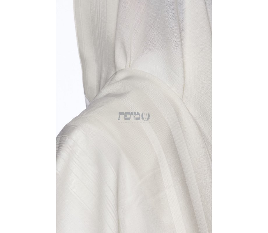 Modim Wool Classic Tallit Prayer Shawl - Pure White