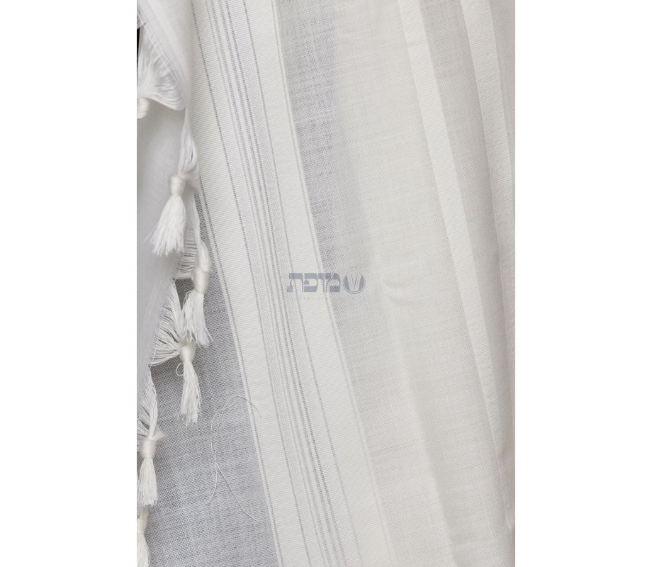 Modim Wool Classic Tallit Prayer Shawl - Pure White