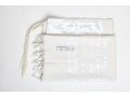Modim Wool Classic Tallit Prayer Shawl - Shiny White Stripes