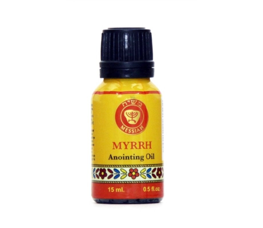 Myrrh - Essence of Jerusalem Anointing Oil Cobalt Bottle 15 ml.
