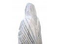 Noam Lightweight Acrylic Tallit Prayer Shawl with Silver and Light Blue Stripes