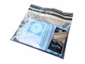 Noam Lightweight Acrylic Tallit Prayer Shawl with Silver and Turquoise Stripes
