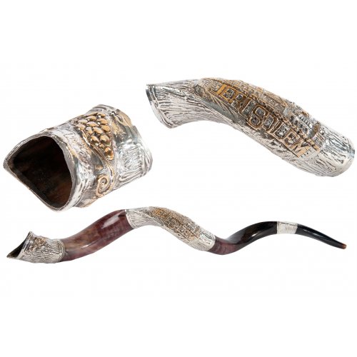 Olive Design and Jerusalem Silver Yemenite Shofar