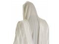 Prima A.A. Wool Prayer Shawl with White Stripes - Talitania