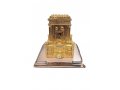 Raised Sculpture of Second Temple with Hidden Seven-Branch Menorah  Gold