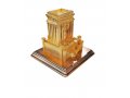 Raised Sculpture of Second Temple with Hidden Seven-Branch Menorah  Gold