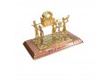 Sculpture, Shofar Blower and Holy Ark Carried on Poles, Large - Gold