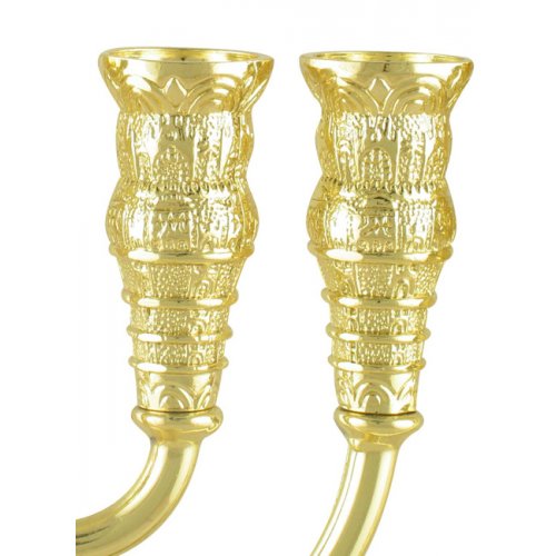 Seven Branch Gold Menorah, Jerusalem Images - Choose 8.6