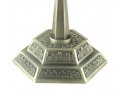 Seven Branch Pewter Menorah, Jerusalem Images - Choose 8.6