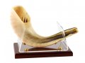 Shofar Stand for Ram's Horn Shofar - Acrylic with Wood Base