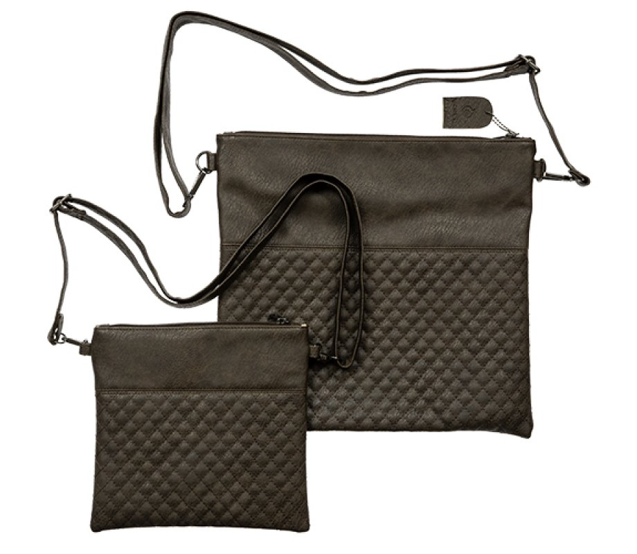 Shoulder Straps for Tallit and Tefillin Bags in Faux Leather – Dark Brown