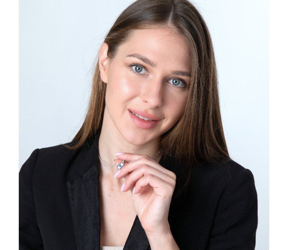 Sterling Silver Necklace, Blue and White Flag of Israel Pendant with Star of David