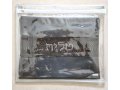 Tallit and Tefillin Bag Set, Gray Faux Leather - Decorative Band with Embroidery