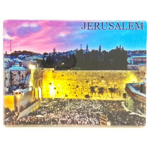 Western Wall at Dusk - Ceramic Magnet