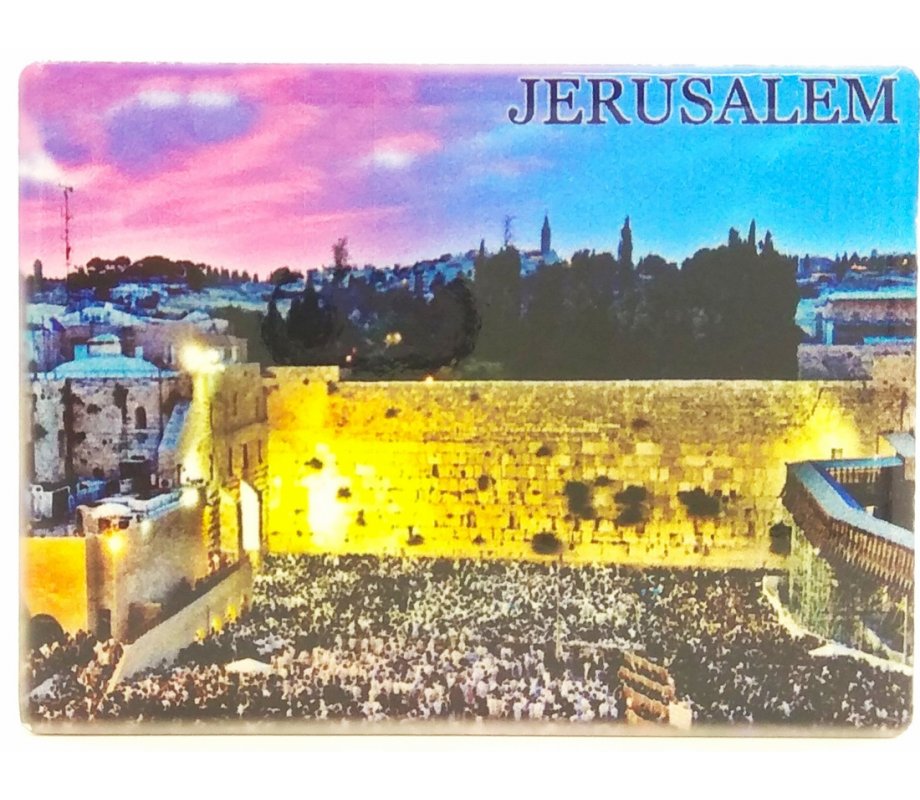 Western Wall at Dusk - Ceramic Magnet