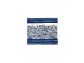 Yair Emanuel Embroidered Prayer Shawl Bag, Panoramic Jerusalem  Blue