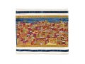 Yair Emanuel Embroidered Prayer Shawl Bag, Panoramic Jerusalem - Gold