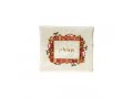 Yair Emanuel Embroidered Prayer Shawl and Tefillin Bag - Jerusalem Frame on Off White