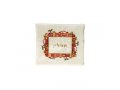 Yair Emanuel Embroidered Prayer Shawl and Tefillin Bag - Jerusalem Frame on Off White